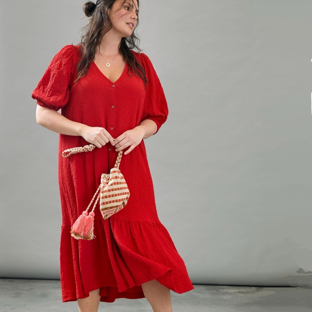 Anthropologie Maeve Scarletta Maxi Dress